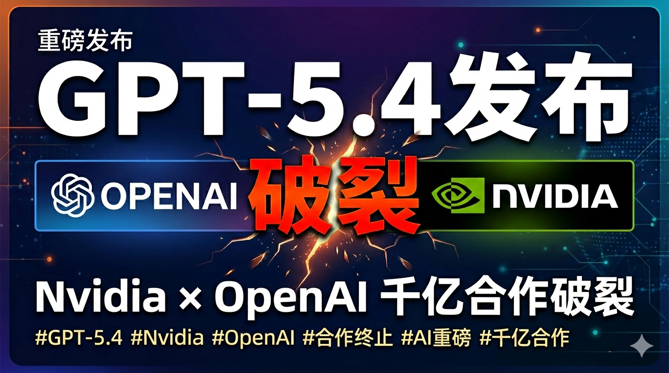 GPT-5.4 发布，Nvidia × OpenAI 千亿合作破裂